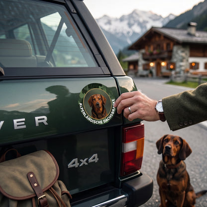 Alpenländische Dachsbracke Aufkleber fürs Auto