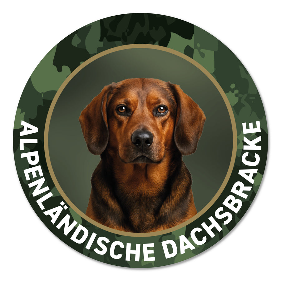 Alpenländische Dachsbracke Aufkleber fürs Auto