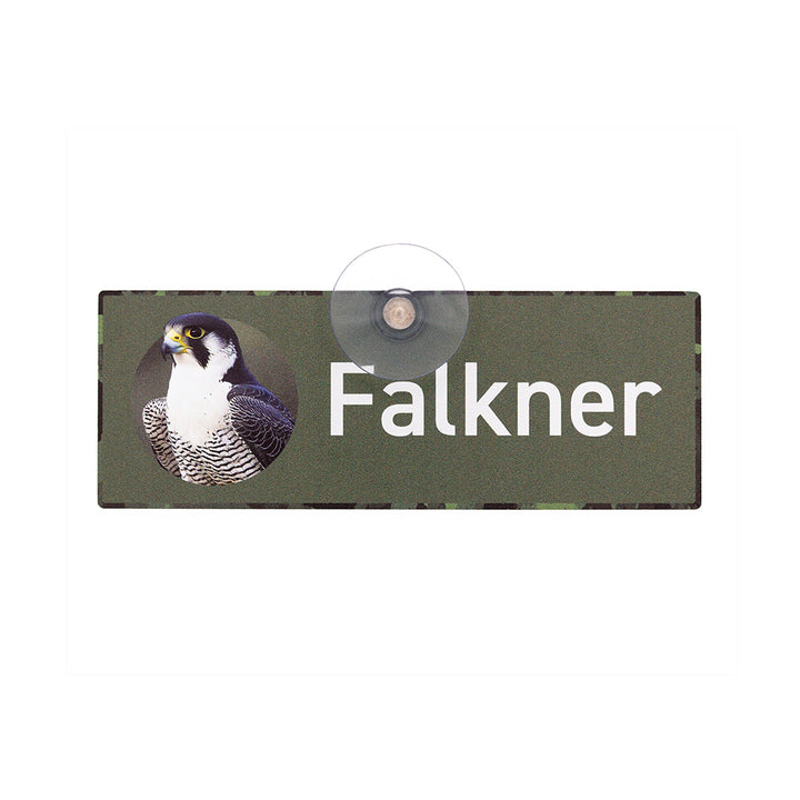 Jagdschild mit Saugnapf  "Falkner"