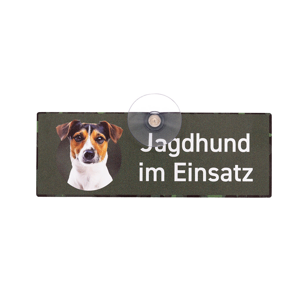Autoschild mit Saugnapf  "Jack Russel Terrier" I