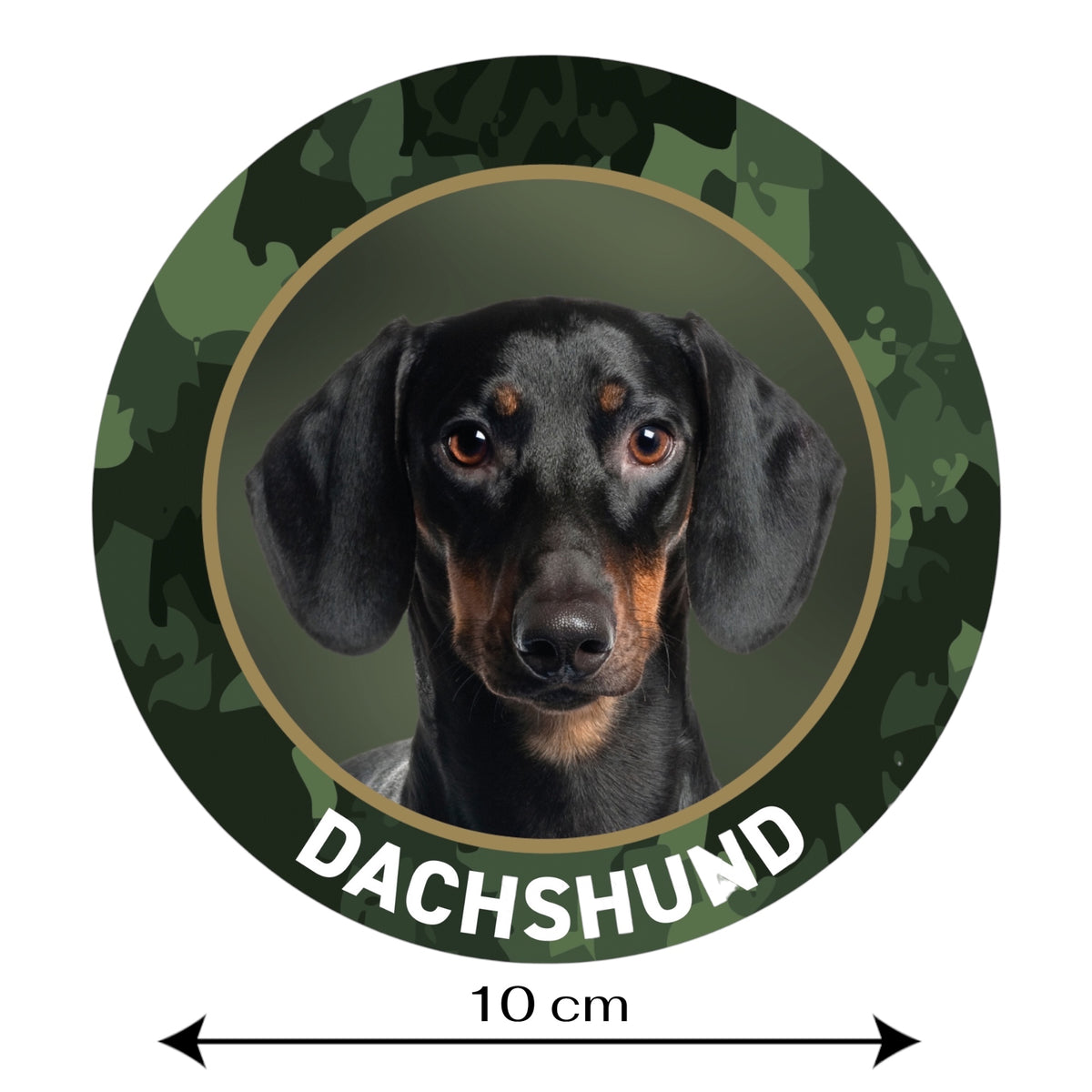 Dachshund Aufkleber Kurzhaar fürs Auto
