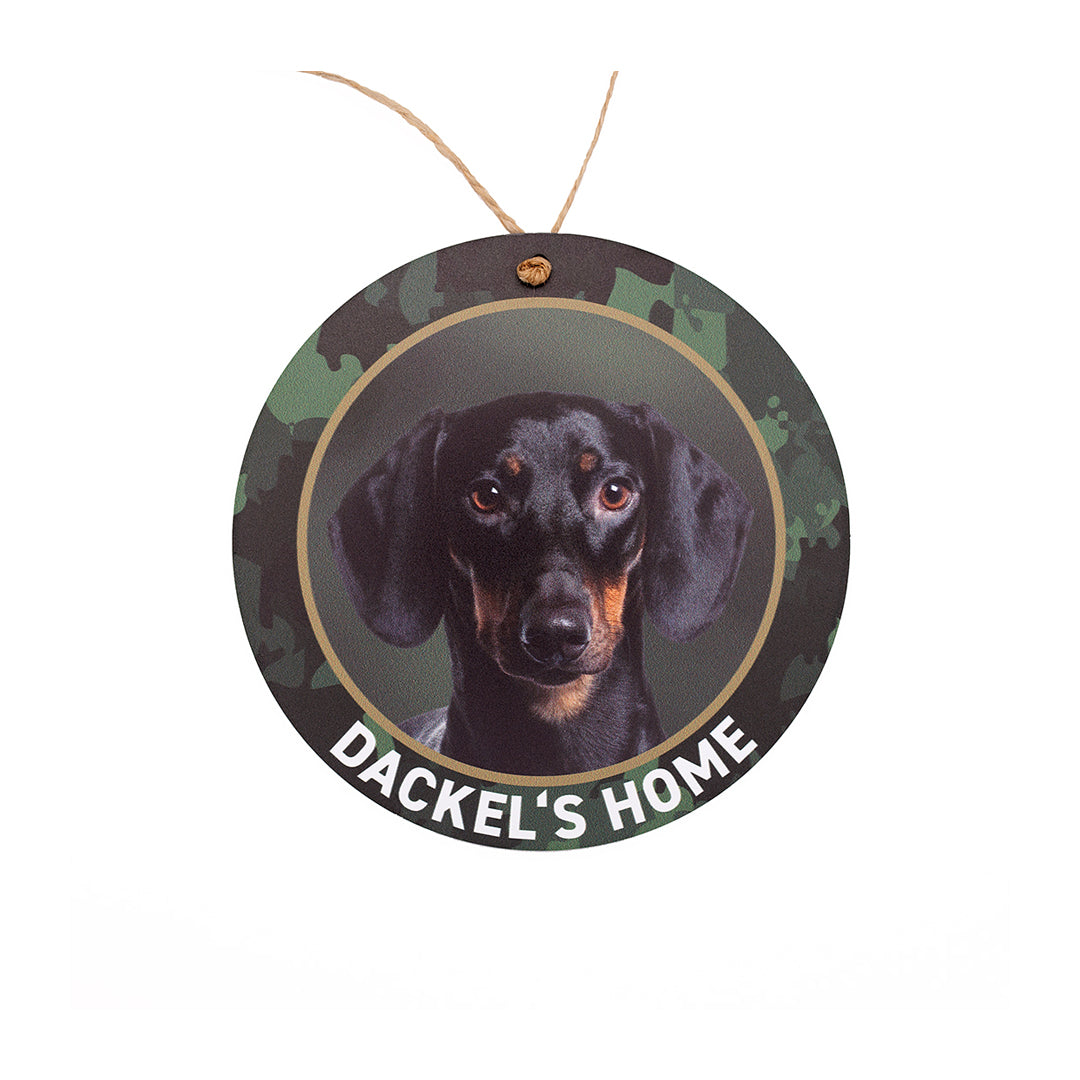 Dackelschild - Kurzhaardackel "Dackels Home"