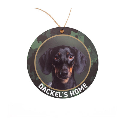 Dackelschild - Kurzhaardackel "Dackels Home"