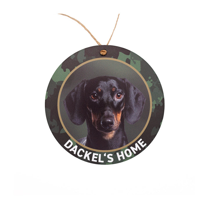 Dackelschild - Kurzhaardackel "Dackels Home"