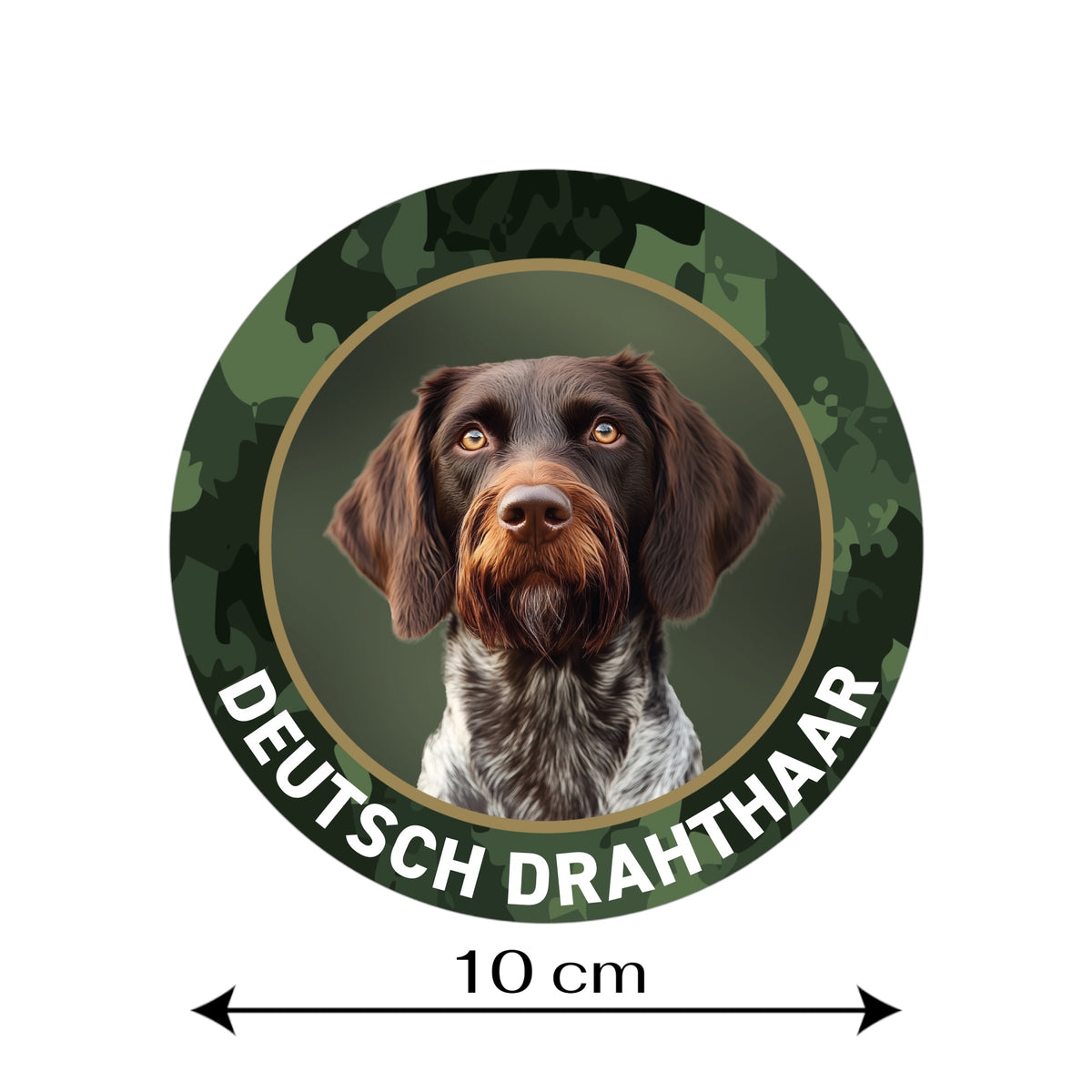 Deutsch Drahthaar Aufkleber Braunschimmel II fürs Auto