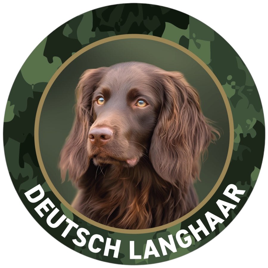 Deutsch Langhaar braun Aufkleber fürs Auto