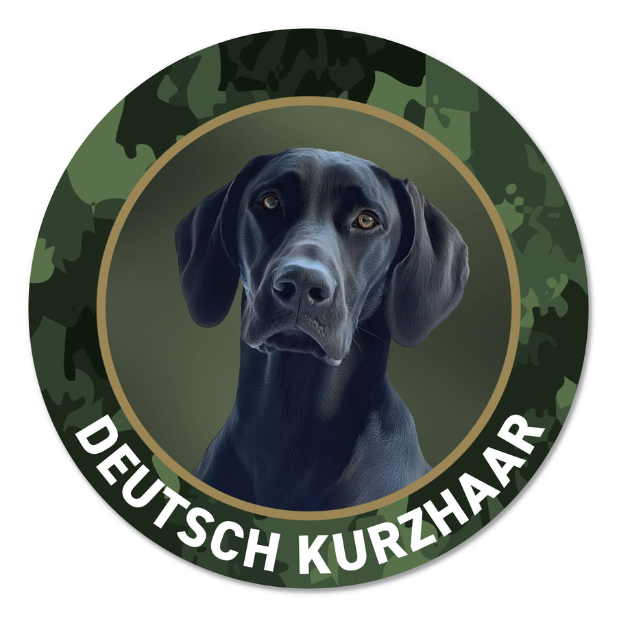 Deutsch Kurzhaar schwarz Aufkleber fürs Auto