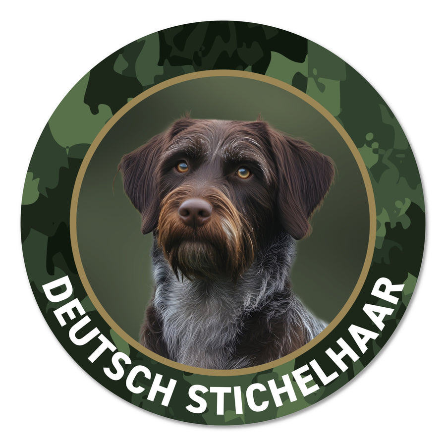 Deutsch Stichelhaar Aufkleber fürs Auto