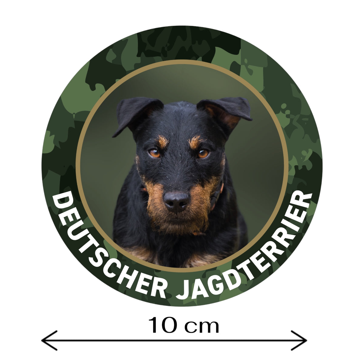 Deutscher Jagdterrier Aufkleber Jagdhund Sticker für Auto & Revier