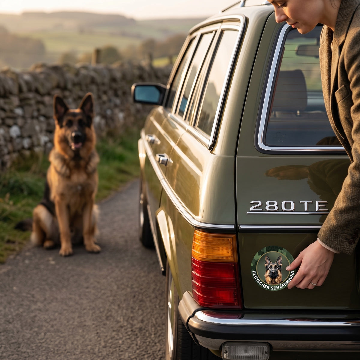 Deutscher Schäferhund Aufkleber fürs Auto