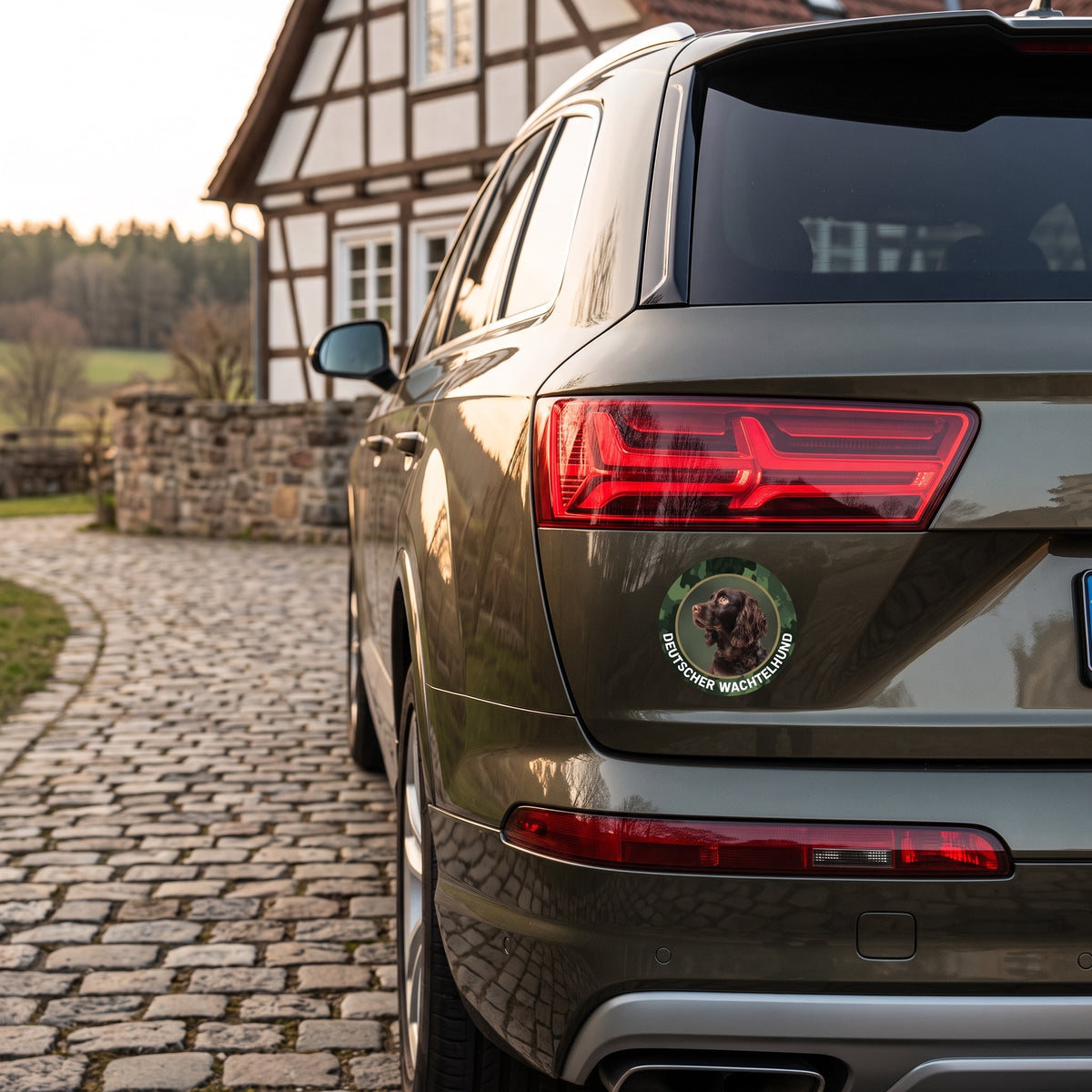 Deutscher Wachtelhund Aufkleber fürs Auto