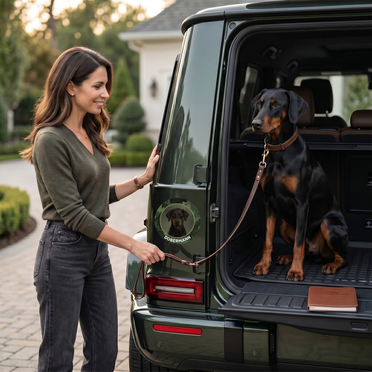 Dobermann Aufkleber fürs Auto