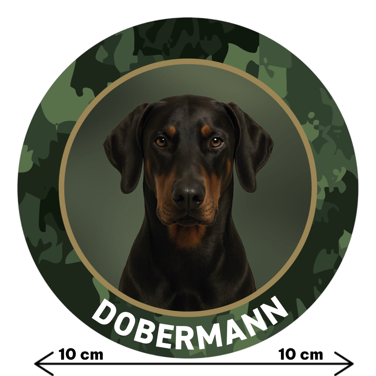 Dobermann Aufkleber fürs Auto