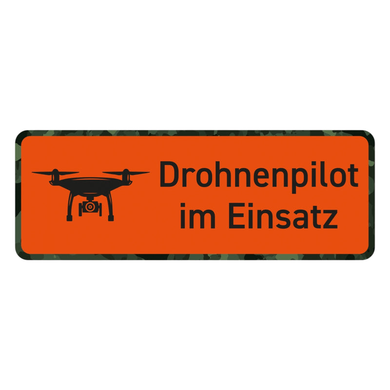 Magnetschild „Drohnenpilot im Einsatz“ fürs Auto