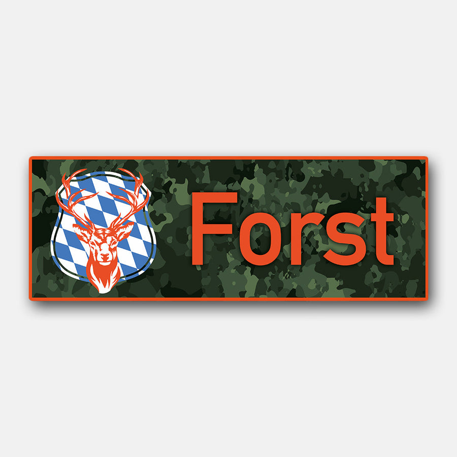 Jagdaufkleber „Forst Bayern“ fürs Auto