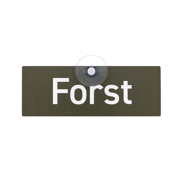 Autoschild mit Saugnapf  "Forst" IV