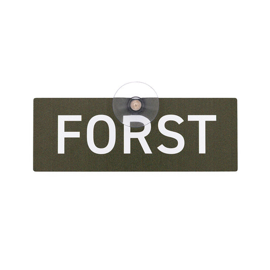 FORST-Schild neutral für die Autoscheibe – Premium-Saugnapfschild, UV- & witterungsbeständig - Made in Germany