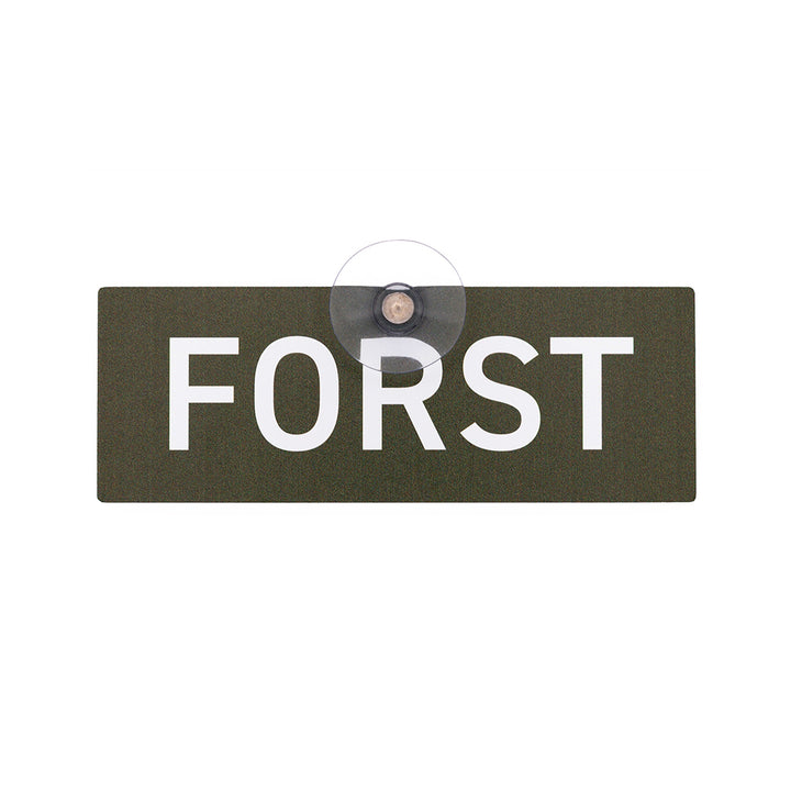 Autoschild mit Saugnapf  "Forst" III
