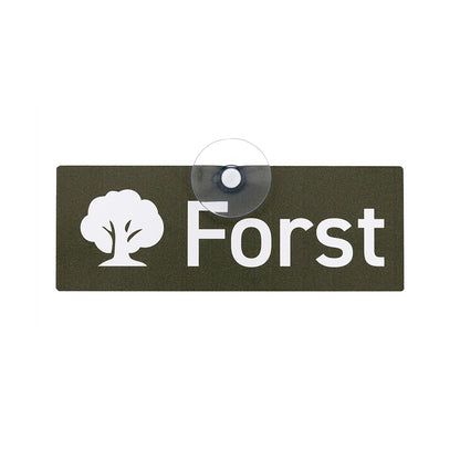 Forst Schild für die Autoscheibe – Premium-Saugnapfschild, UV- & witterungsbeständig - Made in Germany