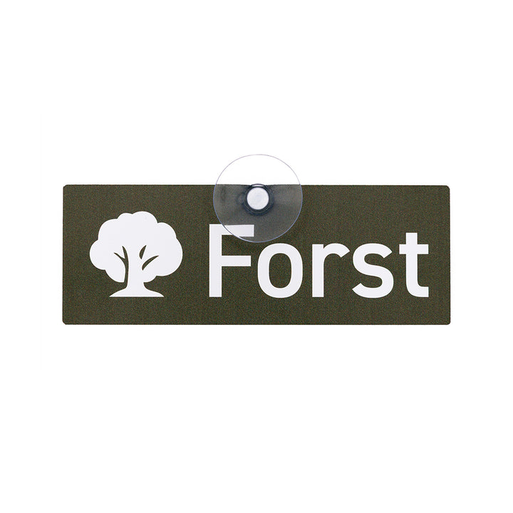 Autoschild mit Saugnapf  "Forst" V