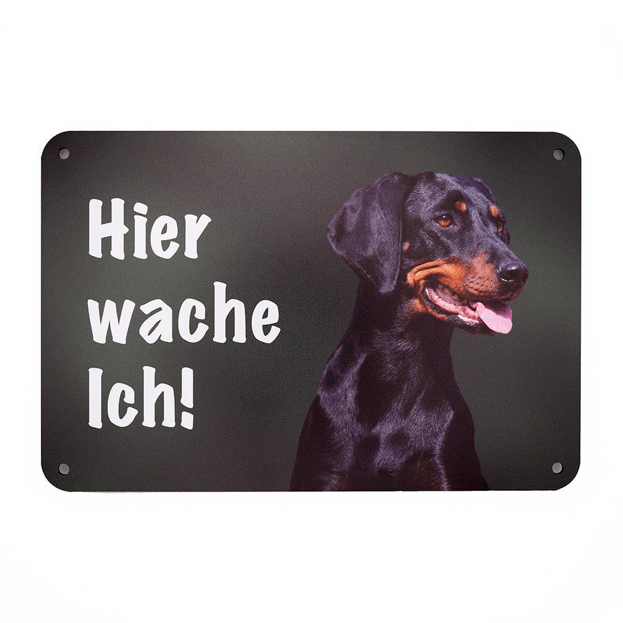 Brandlbracke Warnschild „Hier wache ich!“