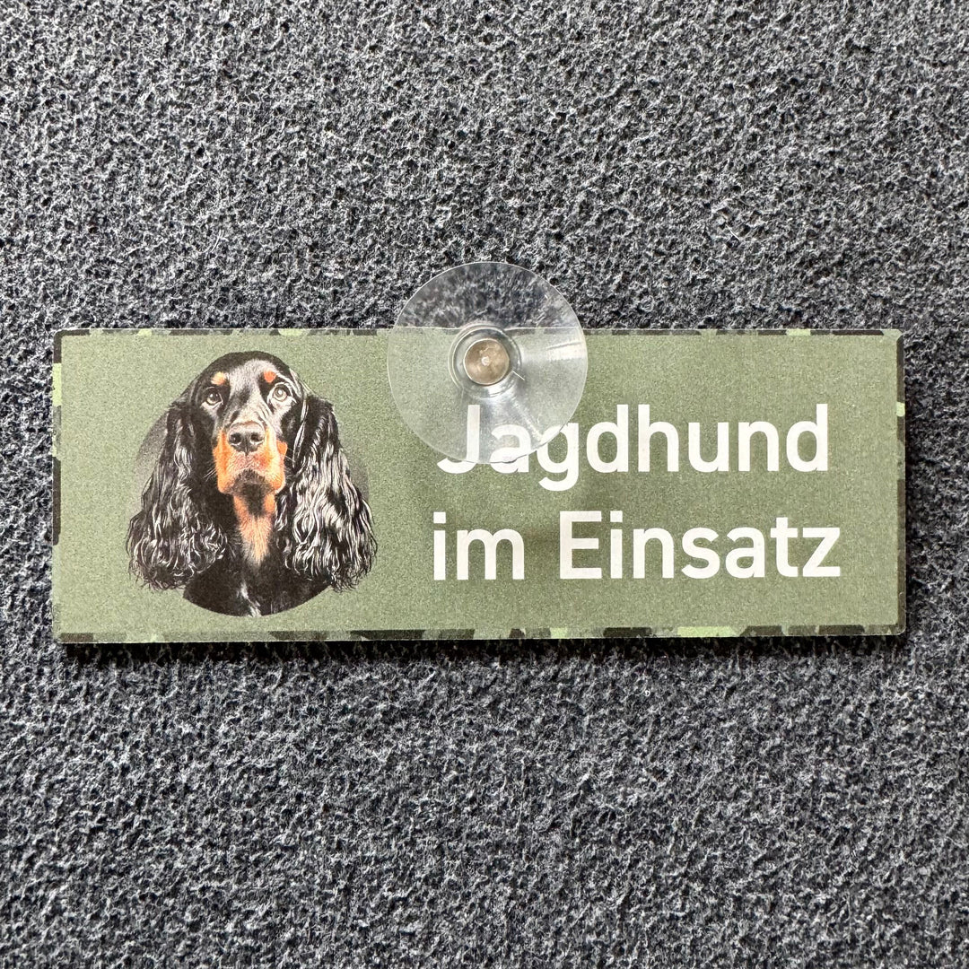 Jagdhund im Einsatz "Gordon Setter"