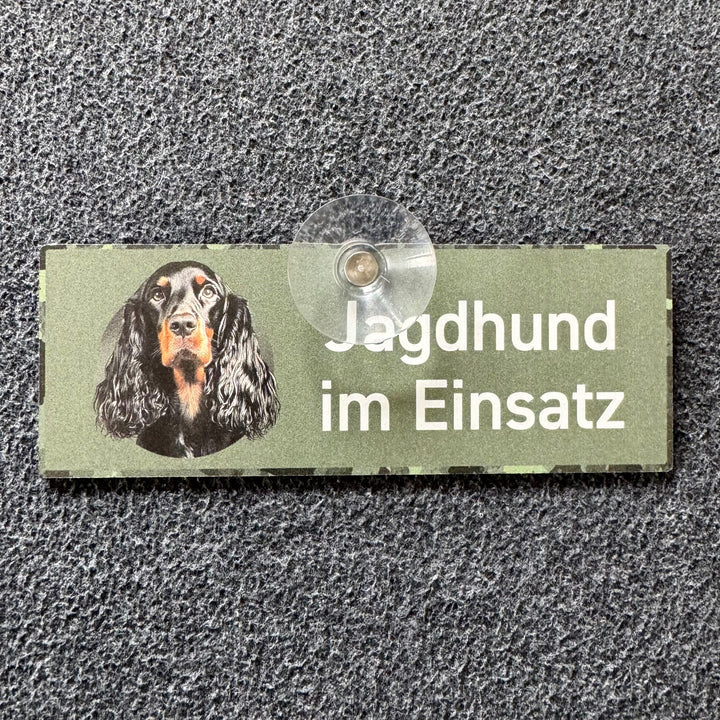 Jagdhund im Einsatz "Gordon Setter"