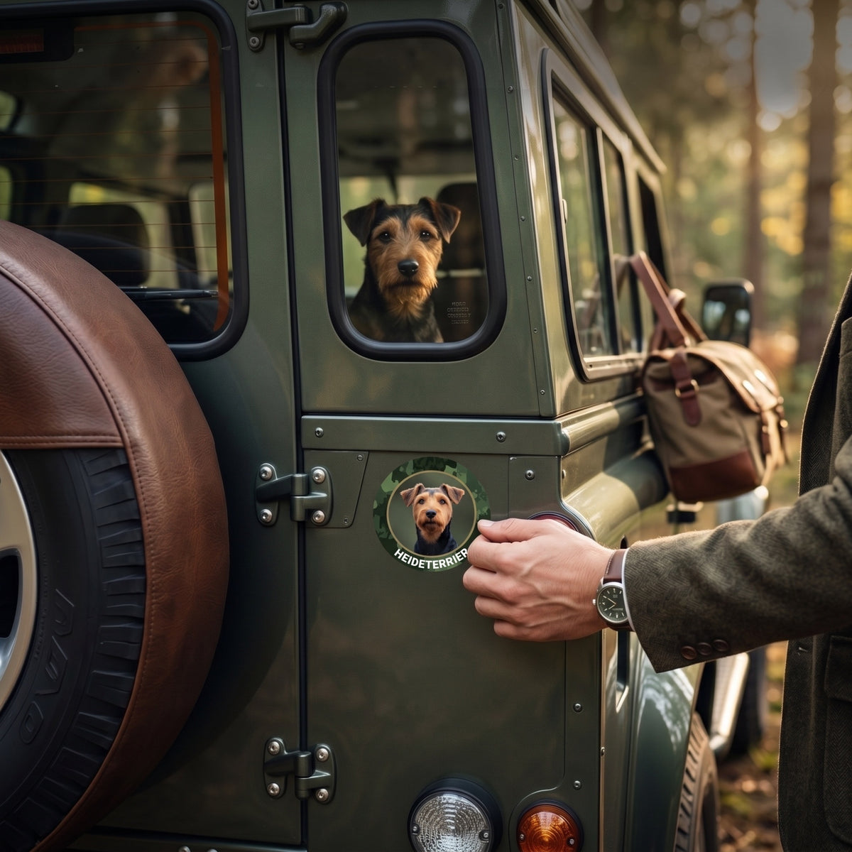 Heideterrier Jagdhund-Aufkleber fürs Auto