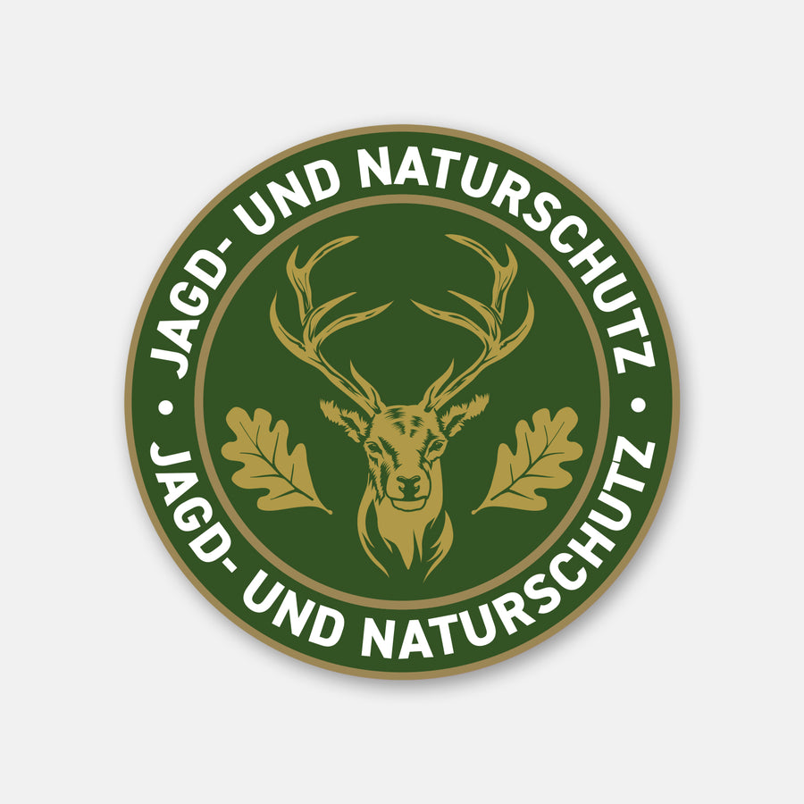 Hirsch-Magnetschild gold fürs Auto