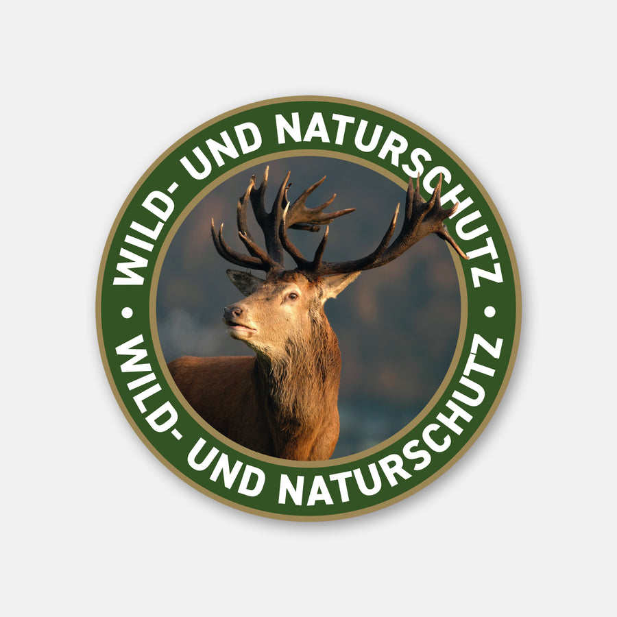 Hirsch Magnetschild „Wild & Naturschutz“ fürs Auto