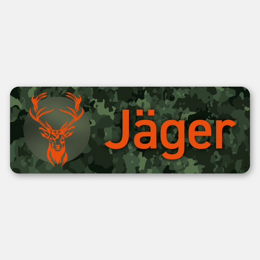 Magnetschild "Jäger" camo