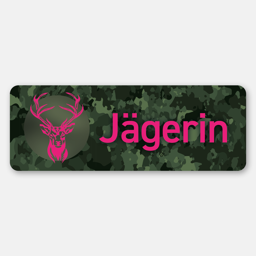 Magnetschild „Jägerin“ fürs Auto