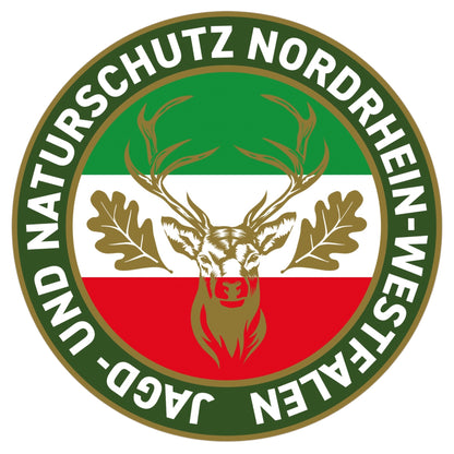 Jagdaufkleber Nordrhein-Westfalen NRW Autoaufkleber für Pkw, Jagdauto & Revierfahrzeug
