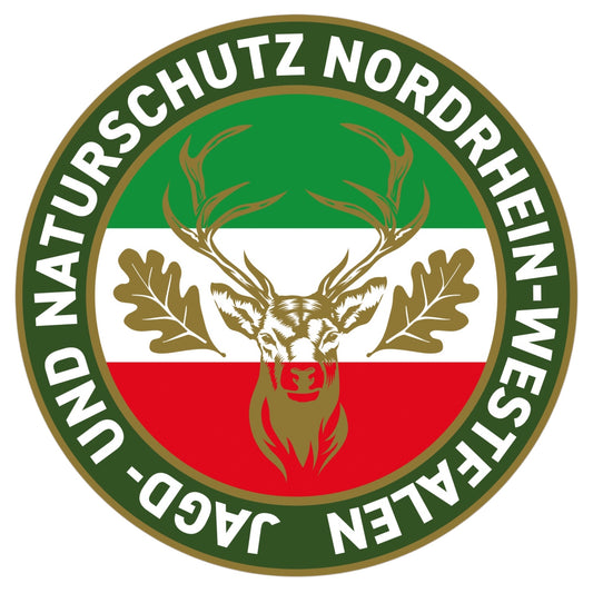 Jagdaufkleber Nordrhein-Westfalen NRW Autoaufkleber für Pkw, Jagdauto & Revierfahrzeug