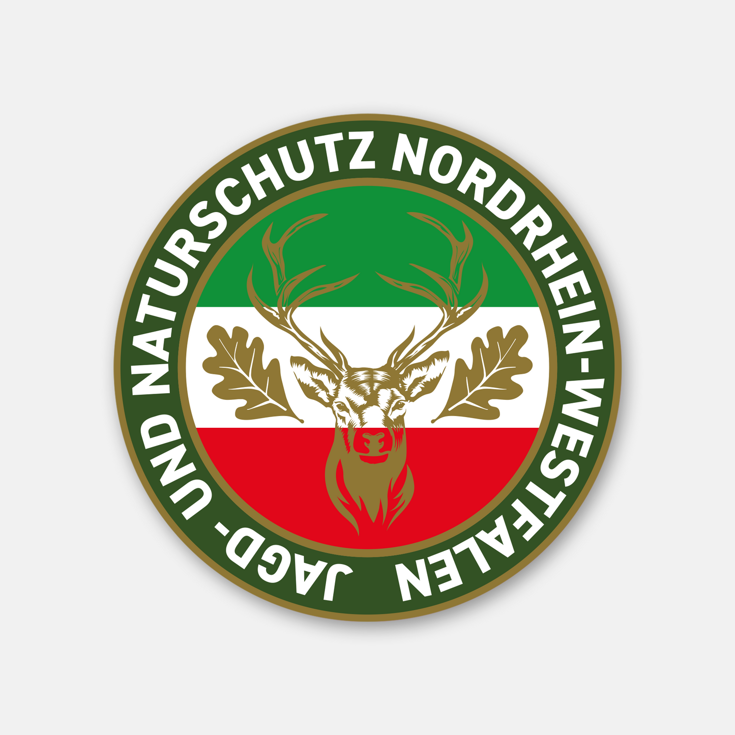 Jagdaufkleber Nordrhein-Westfalen NRW Autoaufkleber für Pkw, Jagdauto & Revierfahrzeug