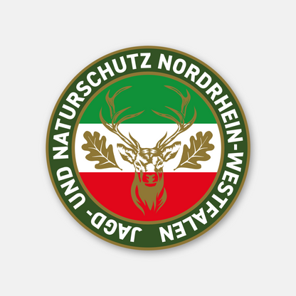 Jagdaufkleber Nordrhein-Westfalen NRW Autoaufkleber für Pkw, Jagdauto & Revierfahrzeug