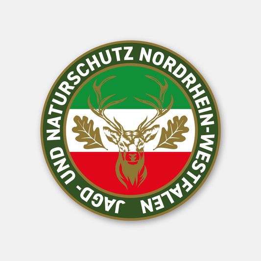 Jagdaufkleber Nordrhein-Westfalen NRW Autoaufkleber für Pkw, Jagdauto & Revierfahrzeug