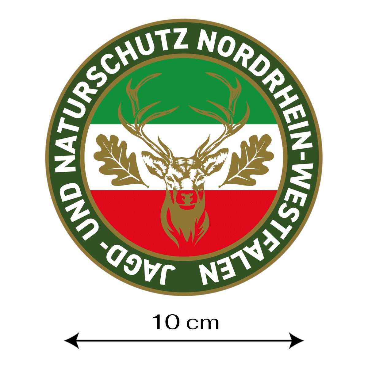 Jagdaufkleber Nordrhein-Westfalen NRW Autoaufkleber für Pkw, Jagdauto & Revierfahrzeug
