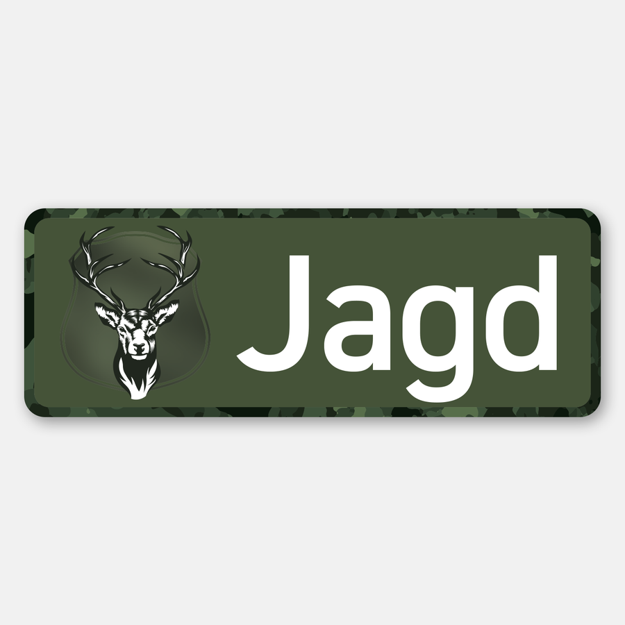 Magnetschild „Jagd“ mit Hirschmotiv fürs Auto