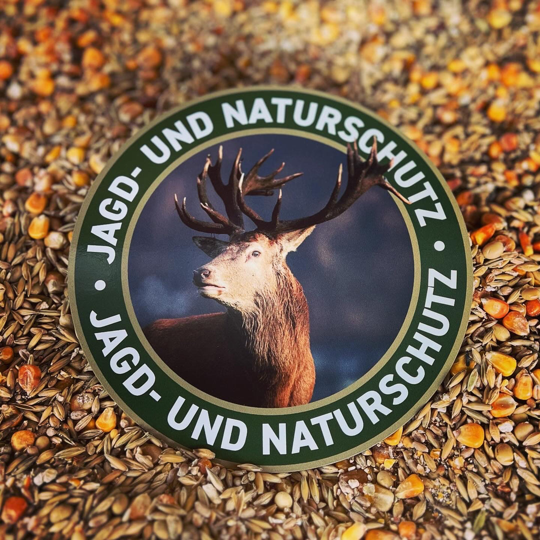 Magnetschild "Jagd- und Naturschutz" Hirsch