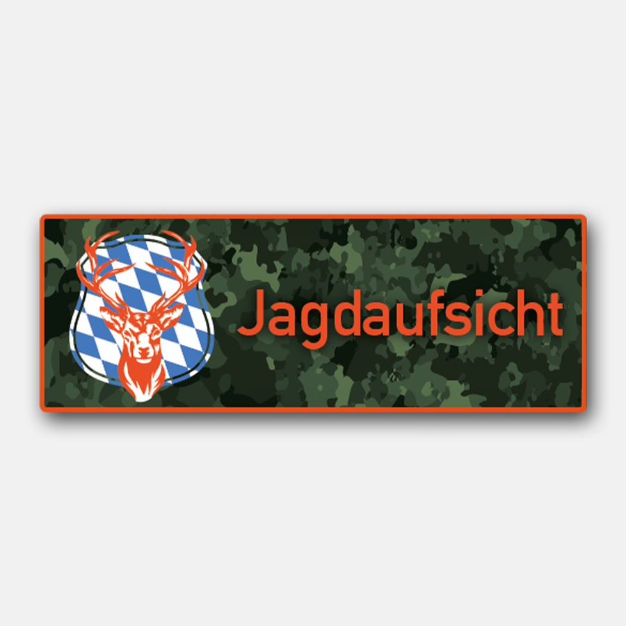 Jagdaufkleber „Jagdaufsicht“ fürs Auto