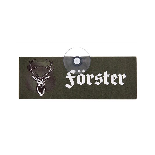 Saugnapfschild für Autoscheibe  "Förster"