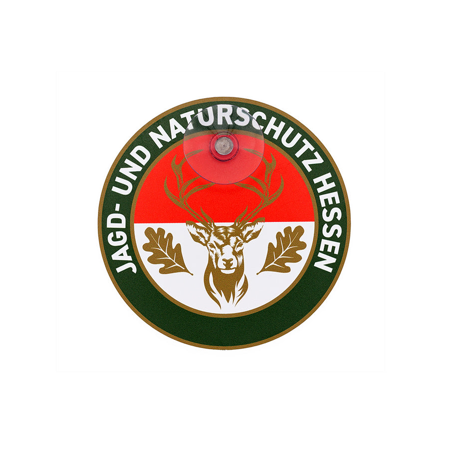 Jagdschild Hessen mit Saugnapf fürs Auto