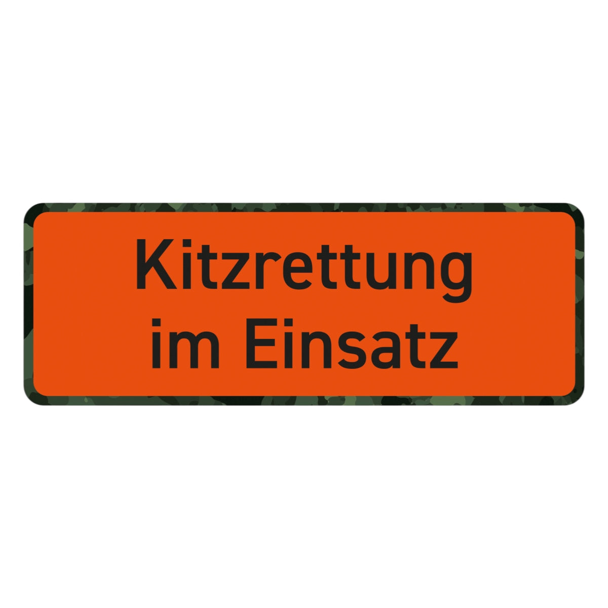 Kitzrettung im Einsatz Magnetschild 27,5 × 10 cm für Auto, Jagdfahrzeug und Rehkitzrettung