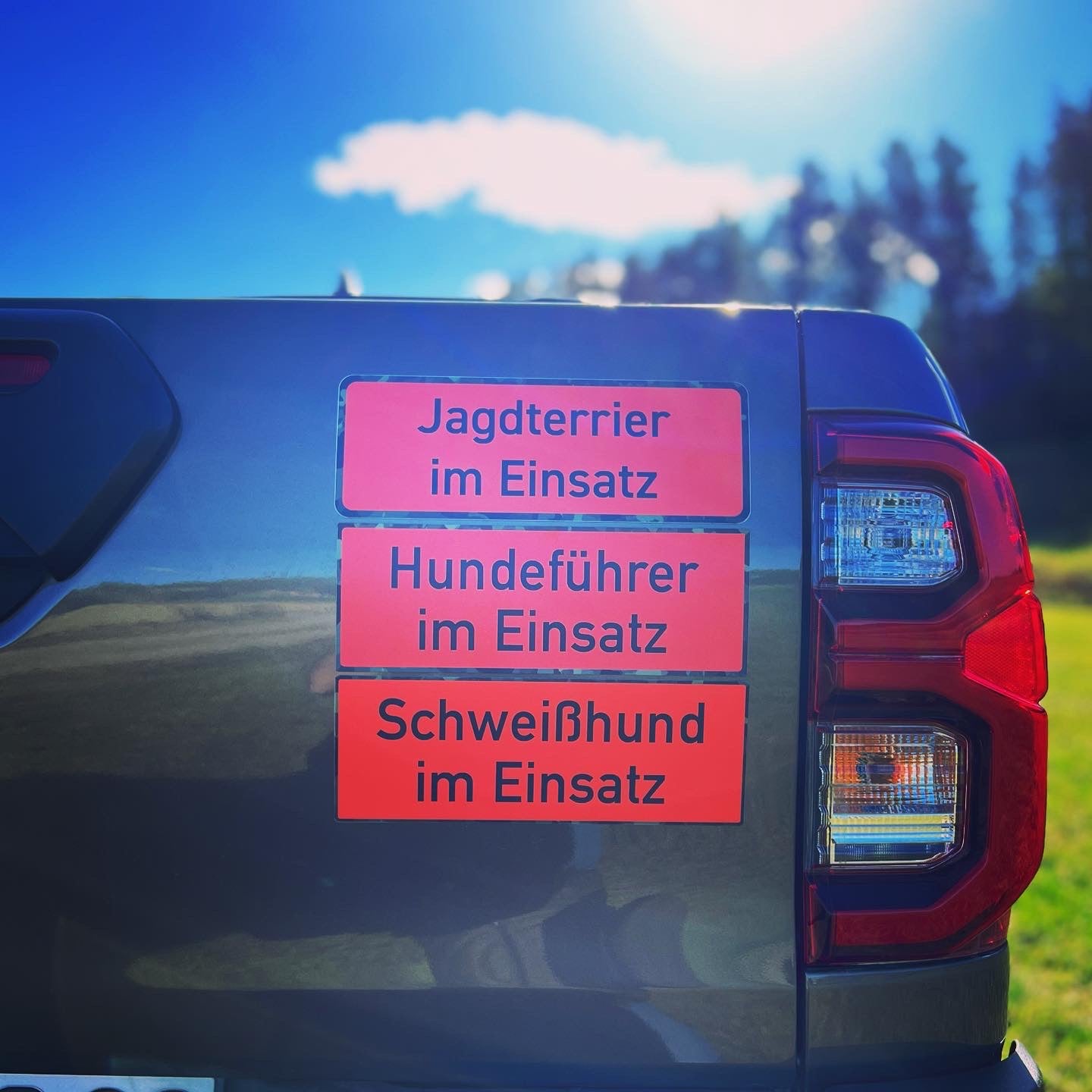 Jäger Magnetschild, magnetisches Autoschild für Pkw, Kfz, Jagdfahrzeuge - Made in Germany