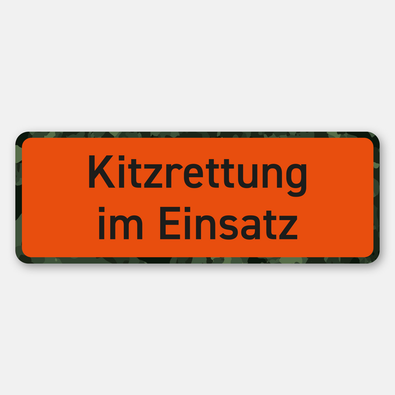 Magnetschild „Kitzrettung im Einsatz“ fürs Auto