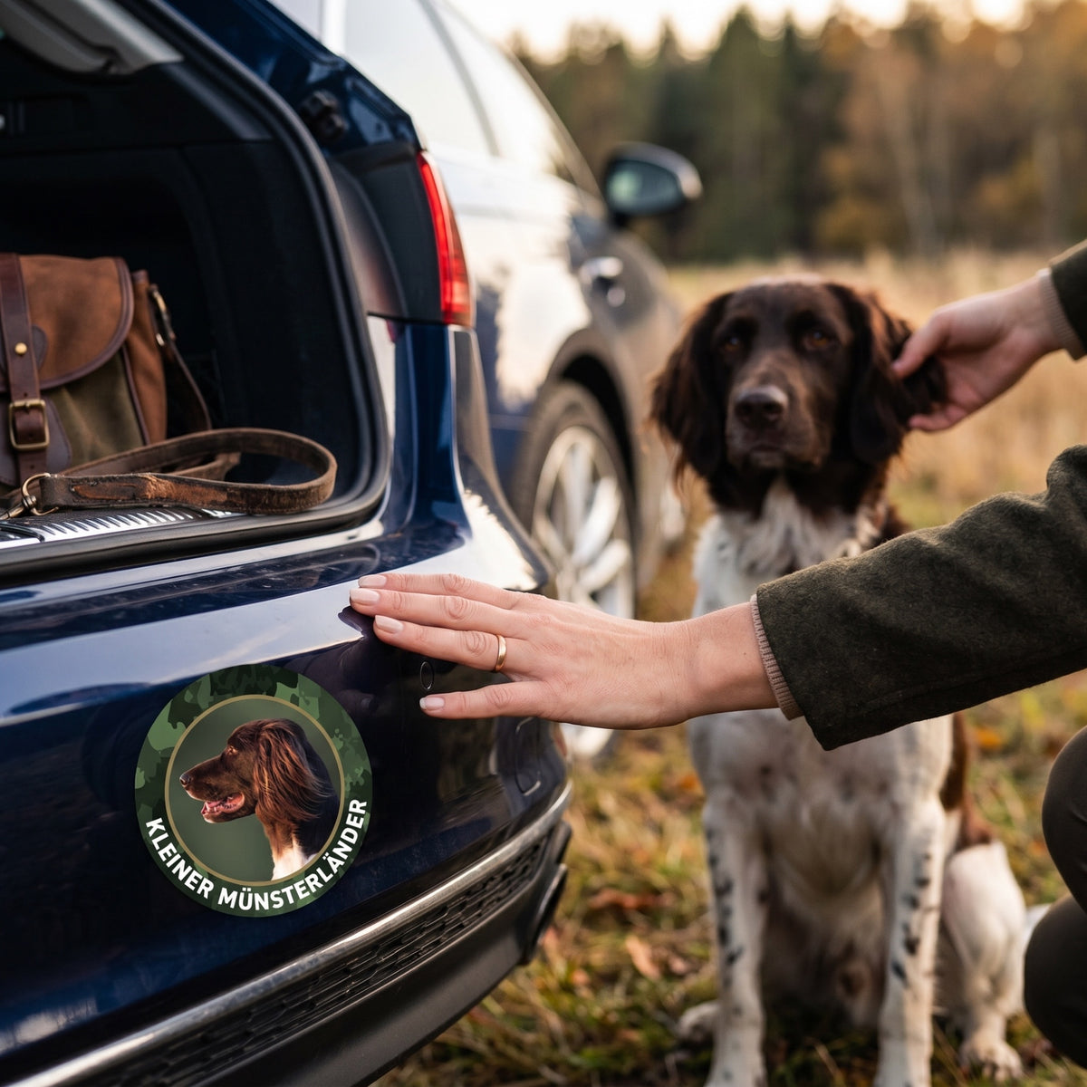 Kleiner Münsterländer Aufkleber fürs Auto