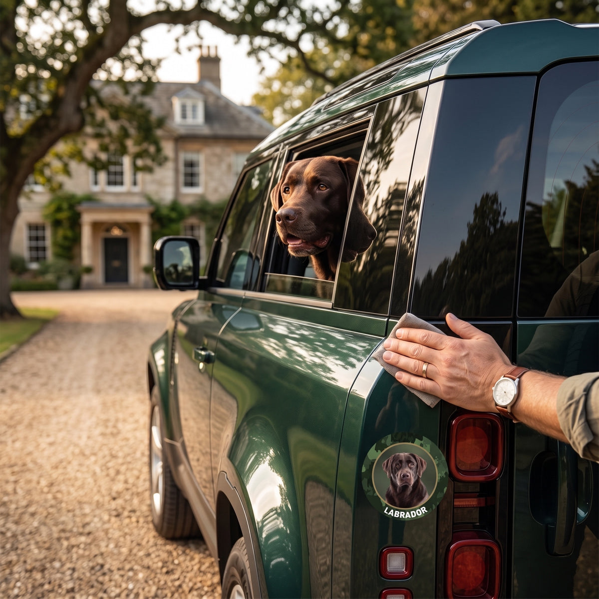 Labrador braun Aufkleber fürs Auto
