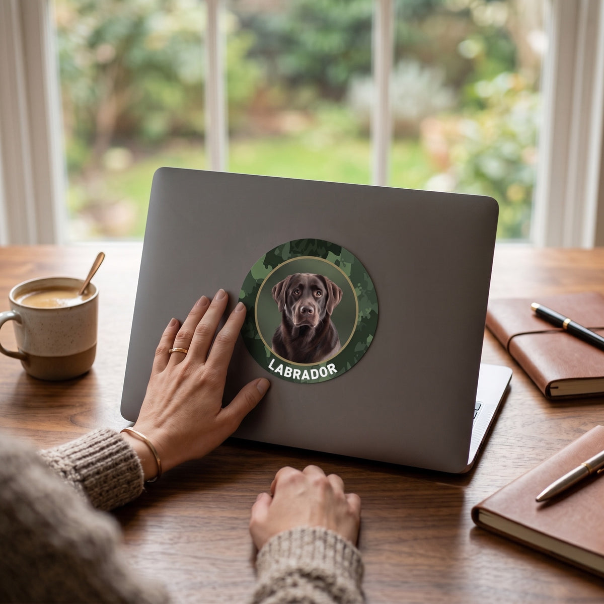 Labrador braun Aufkleber fürs Auto