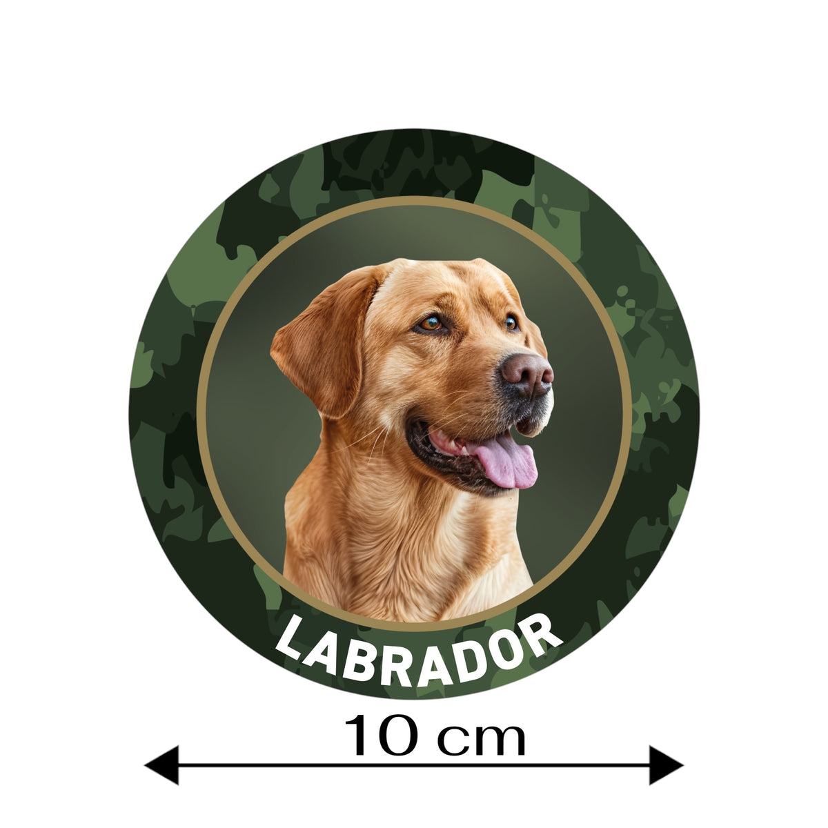 Labrador Aufkleber hellbraun fürs Auto